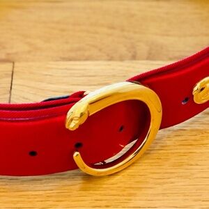 Cartier Panthere Red Gold Waist Belt engraved panther embellishments throughout
